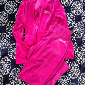Juicy Couture Pink Velour Tracksuit